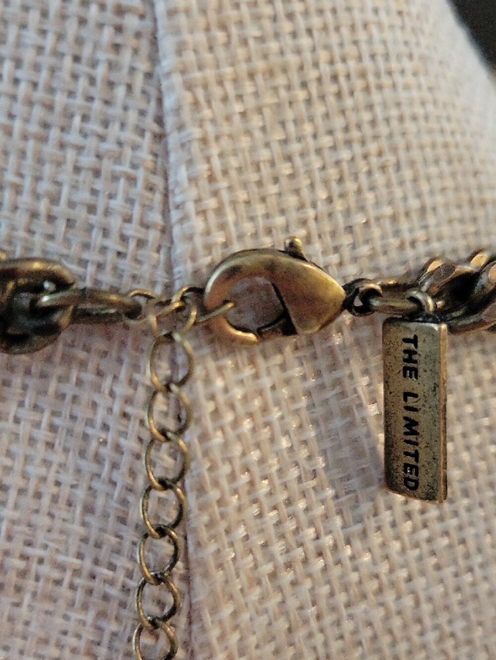 The Limited Antique Gold Floral Crystal Bib Necklace in Gray and Clear - Picture 2 of 11